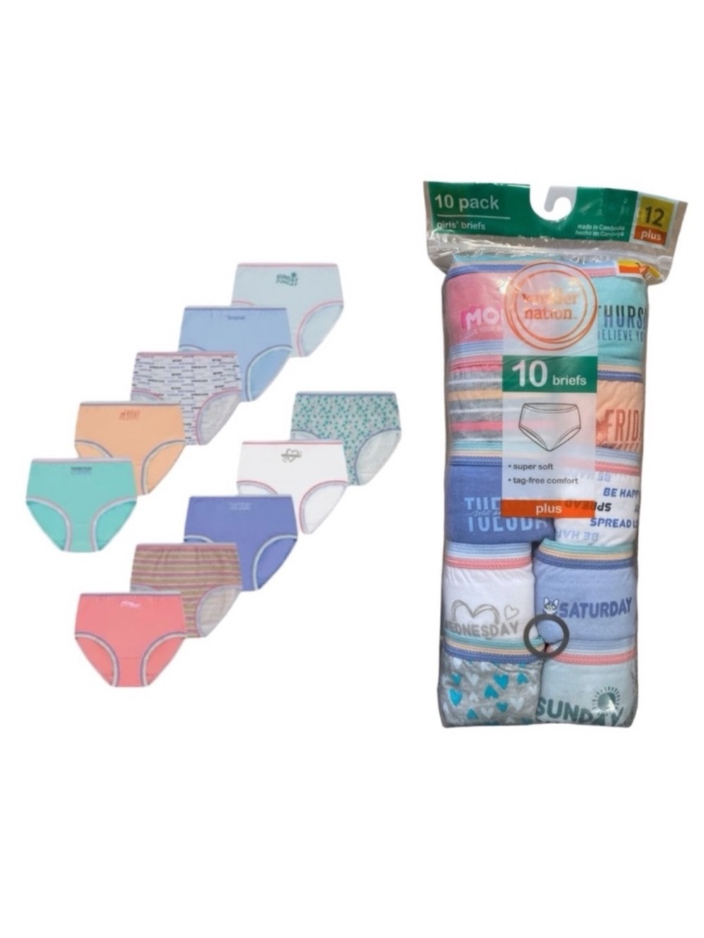 Wonder Nation Days Of The Week Cotton Panties